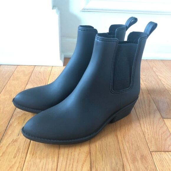 Jeffrey Campbell Ankle Chelsea Rain Boot Black - Picture 6 of 6